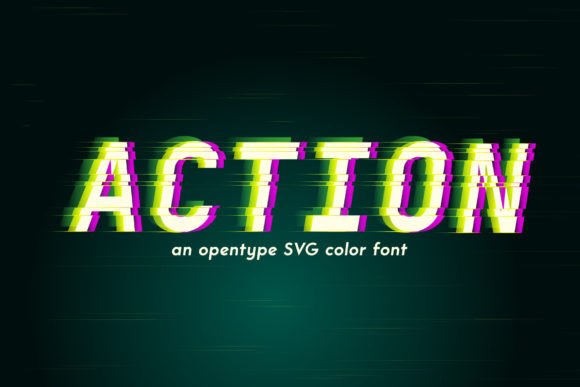 Action: The Dynamic Color Font for Modern Design