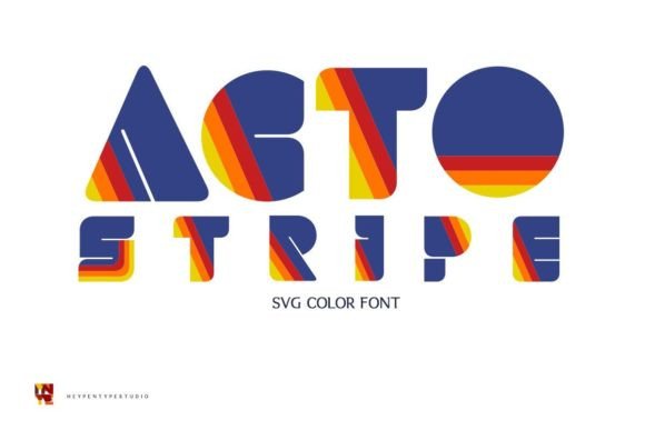Acto Stripe: A Retro-Inspired Display Font for Modern Design
