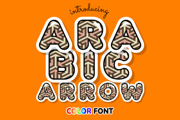 Arabic Arrow: Elevate Your Visual Design with a Unique Color Font