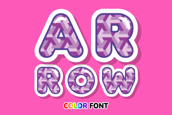 Arrow: A Dynamic Color Font for Modern Design