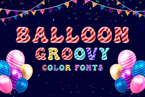 Balloon Groovy: Elevate Your Design with a Playful Color Font