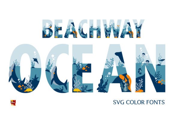 Beachway Ocean: A Color Font for Coastal Creativity