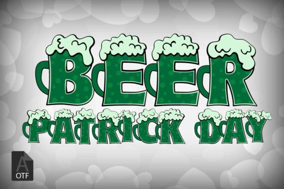 Beer Patrick's Day: A Festive Font for Vibrant Designs