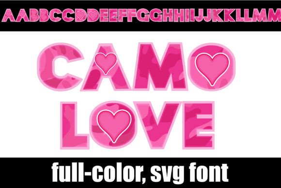 Camo Love: A Fresh Take on Colorful Typography