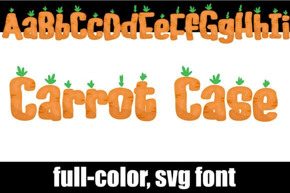Carrot Case: A Vibrant Color Font for Bold Design
