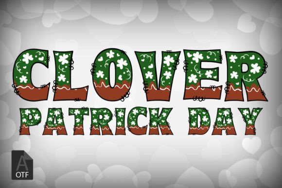 Clover Patrick Day: Vibrant Retro Typography for Bold Designs