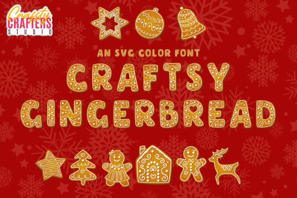 Craftsy Gingerbread: A Color Font for Personalized Design