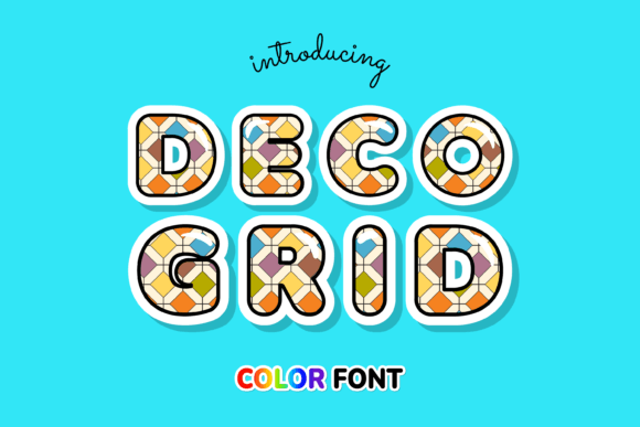 Deco Grid: A Modern Color Font for Visual Impact