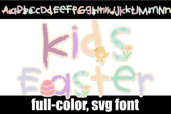 Designing Playful Visuals: The Kids Easter Color Font