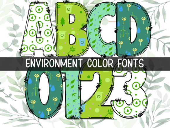 Environment Font: Nature-Inspired Typography for Modern Design