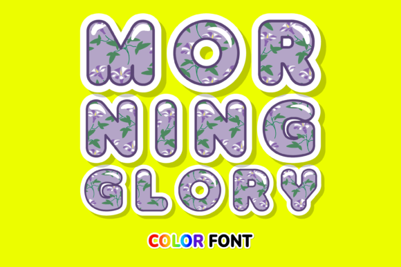 Exploring the Morning Glory Color Font