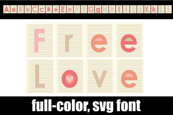 Free Love: A Vibrant Color Font for Modern Design