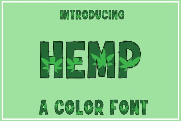 Hemp: A Versatile Color Font for Modern Design