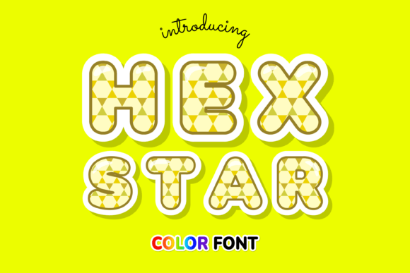 Hex Star: A Modern Color Font for Dynamic Design