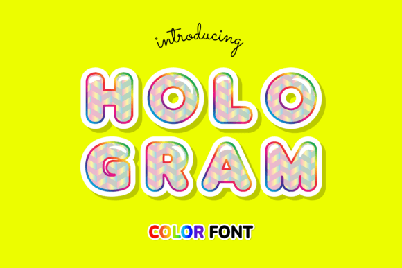 Hologram: The Futuristic Color Font for Modern Design