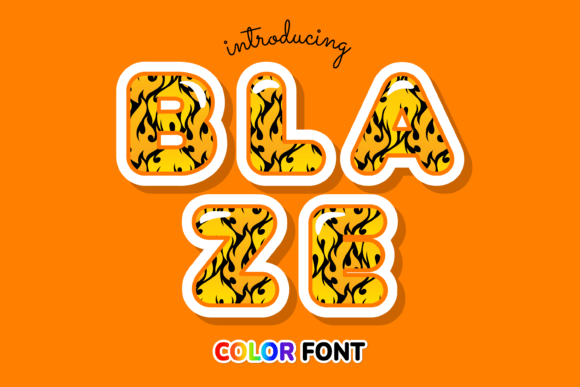 Ignite Your Projects with the Blaze Color Font