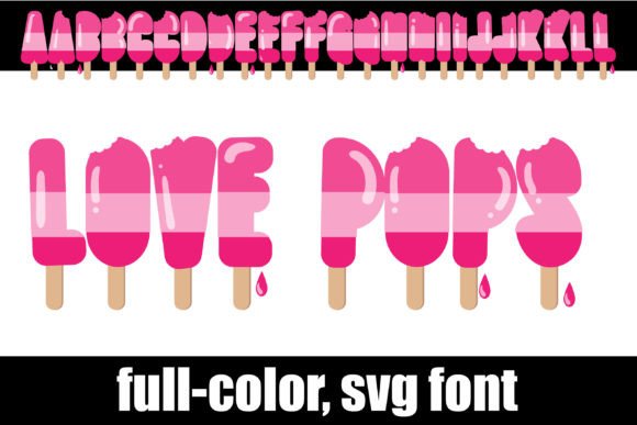 Love Pops: Vibrant Color Fonts for Bold Design