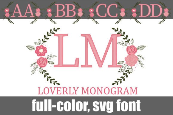 Loverly Monogram: A Vibrant Color Font for Modern Design
