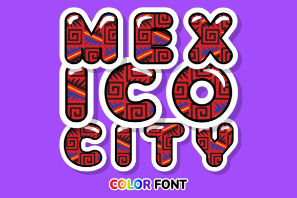 Mexico City: A Vibrant Color Font for Modern Design