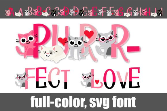 Purr-fect Love: A Font for Charming Visual Design
