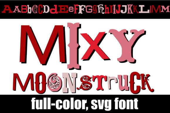 Transform Your Designs with the Captivating Mixy Moonstruck Color Font