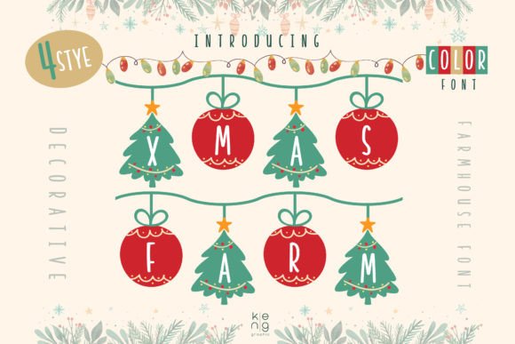 Xmas Farm: A Bold Cartoon Font for Dynamic Design