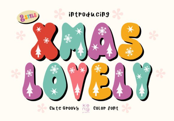 Xmas Lovely: A Bold Typography Choice for Modern Design